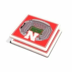 NCAA Nebraska Cornhuskers 3D StadiumViews Coasters by YouTheFan