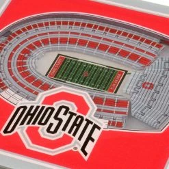 NCAA Ohio State Buckeyes 3D StadiumViews Coasters by YouTheFan -Bar Accessories Sales multi youthefan coasters 7019604 4f 1000
