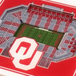 NCAA Oklahoma Sooners 3D StadiumViews Coasters by YouTheFan -Bar Accessories Sales multi youthefan coasters 7019642 4f 1000