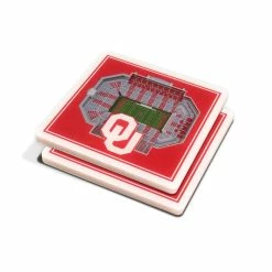 NCAA Oklahoma Sooners 3D StadiumViews Coasters by YouTheFan