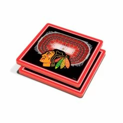 NHL Chicago Blackhawks 3D StadiumViews Coasters by YouTheFan