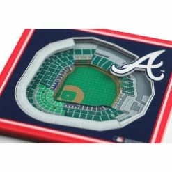 MLB Atlanta Braves 3D StadiumViews Coasters by YouTheFan -Bar Accessories Sales multi youthefan coasters 9021001 4f 1000