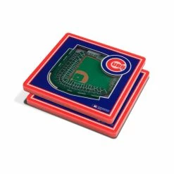 MLB Chicago Cubs 3D StadiumViews Coasters by YouTheFan