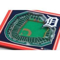 MLB Detroit Tigers 3D StadiumViews Coasters by YouTheFan -Bar Accessories Sales multi youthefan coasters 9021773 4f 1000