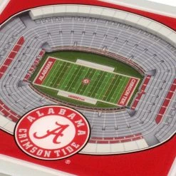 NCAA Alabama Crimson Tide 3D StadiumViews Coasters by YouTheFan -Bar Accessories Sales multi youthefan coasters 9021964 4f 1000