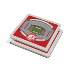 NCAA Alabama Crimson Tide 3D StadiumViews Coasters by YouTheFan