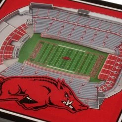 NCAA Arkansas Razorbacks 3D StadiumViews Coasters by YouTheFan -Bar Accessories Sales multi youthefan coasters 9022008 4f 1000