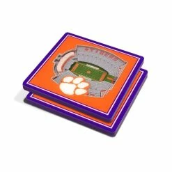 NCAA Clemson Tigers 3D StadiumViews Coasters by YouTheFan