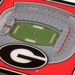 NCAA Georgia Bulldogs 3D StadiumViews Coasters by YouTheFan -Bar Accessories Sales multi youthefan coasters 9025061 4f 1000