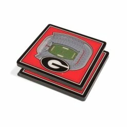 NCAA Georgia Bulldogs 3D StadiumViews Coasters by YouTheFan