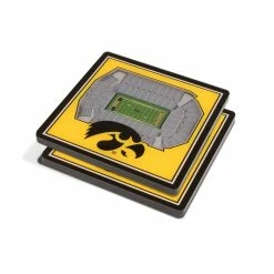 NCAA Iowa Hawkeyes 3D StadiumViews Coasters by YouTheFan