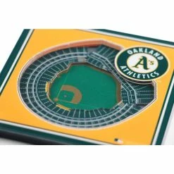 MLB Oakland Athletics 3D StadiumViews Coasters by YouTheFan -Bar Accessories Sales multi youthefan coasters 9025504 4f 1000