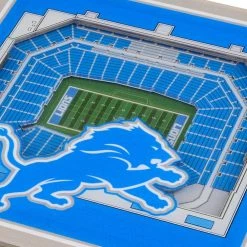 NFL Detroit Lions 3D StadiumViews Coasters by YouTheFan -Bar Accessories Sales multi youthefan coasters 9025627 4f 1000