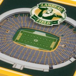 NFL Green Bay Packers 3D StadiumViews Coasters by YouTheFan -Bar Accessories Sales multi youthefan coasters 9025658 4f 1000