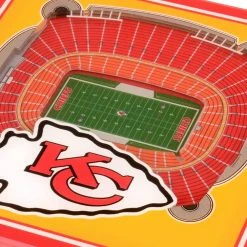 NFL Kansas City Chiefs 3D StadiumViews Coasters by YouTheFan -Bar Accessories Sales multi youthefan coasters 9026143 4f 1000