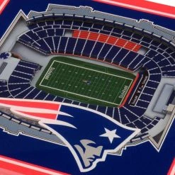 NFL New England Patriots 3D StadiumViews Coasters by YouTheFan -Bar Accessories Sales multi youthefan coasters 9027386 4f 1000