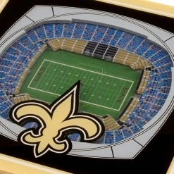 NFL New Orleans Saints 3D StadiumViews Coasters by YouTheFan -Bar Accessories Sales multi youthefan coasters 9029281 4f 1000