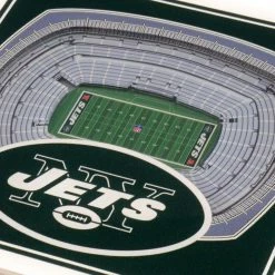 NFL New York Jets 3D StadiumViews Coasters by YouTheFan -Bar Accessories Sales multi youthefan coasters 9029304 4f 1000