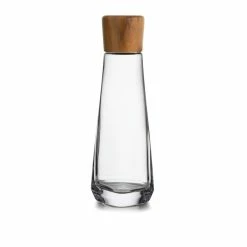 Vie 12 in. Glass and Wood Decanter by NAMBE