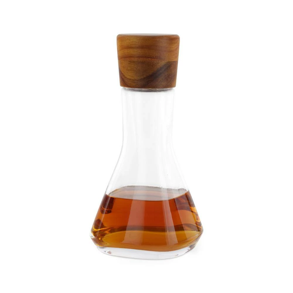 Vie 10 in. Glass and Wood Decanter by NAMBE 5 Vie 10 in. Glass and Wood Decanter by NAMBE - Image 5