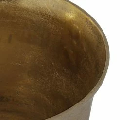 Therese Raw Gold Aluminum Champagne Cooler by Noble House -Bar Accessories Sales noble house ice buckets 105328 1f 1000