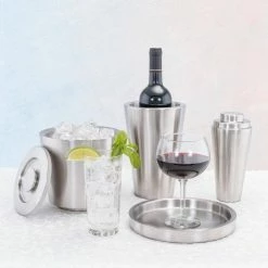 4-Piece "Pixa Tower" Stackable Stainless Steel Bar Set by Old Dutch -Bar Accessories Sales old dutch cocktail sets 2583 31 1000