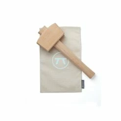 Lewis Light Brown Wood Bag and Ice Mallet by Outset