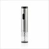 Modern Silver Wine Opener with Foil Cutter, LED, Cordless Stainless Steel (WO1381S) by OVENTE