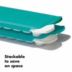 Teal Baby Food Freezer Tray (2-Pack) by OXO TOT -Bar Accessories Sales oxo tot ice trays 63143800 1d 1000