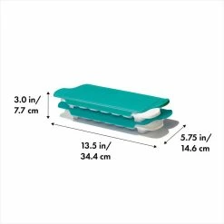 Teal Baby Food Freezer Tray (2-Pack) by OXO TOT -Bar Accessories Sales oxo tot ice trays 63143800 40 1000