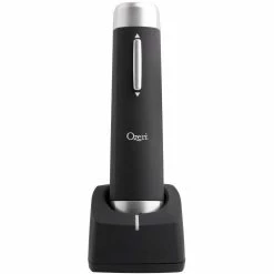 Prestige Electric Wine Bottle Opener with Aerating Pourer, Foil Cutter and Elegant Recharging Stand by Ozeri -Bar Accessories Sales ozeri wine openers ow05a 66 1000