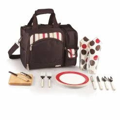 Canasta Grande Natural Wicker Wood Picnic Basket With Brown Lid by Picnic Time -Bar Accessories Sales picnic time wine totes 119 00 190 000 0 4f 1000