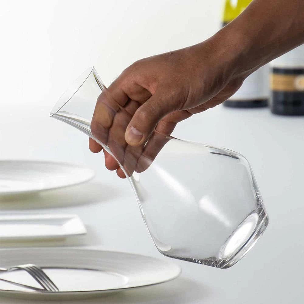 Classic 37.625 fl.oz. Machine-Blown Crystal Glass Cabernet Red Wine Decanters by Riedel 4 Classic 37.625 fl.oz. Machine-Blown Crystal Glass Cabernet Red Wine Decanters by Riedel - Image 4