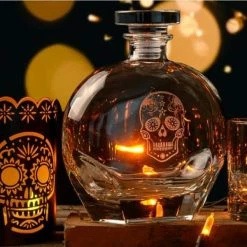 Sugar Skull 23 oz. Whiskey Decanter by Rolf Glass 5 Sugar Skull 23 oz. Whiskey Decanter by Rolf Glass -Bar Accessories Sales rolf glass decanters 248806 31 1000