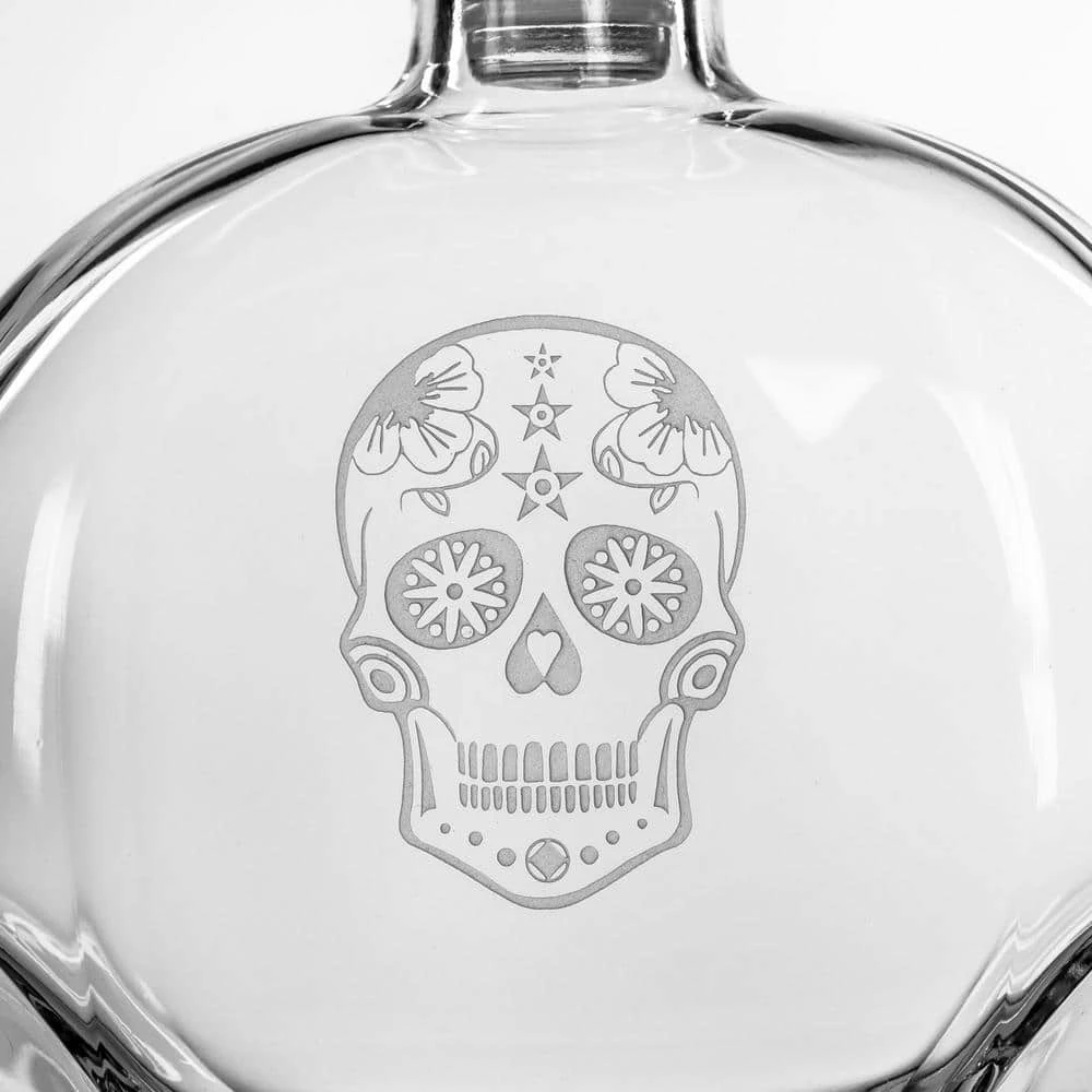 Sugar Skull 23 oz. Whiskey Decanter by Rolf Glass 2 Sugar Skull 23 oz. Whiskey Decanter by Rolf Glass - Image 2