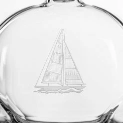 Sailboat 23 fl.oz. Glass Decanters with Whiskey Glasses (Set of 3) by Rolf Glass -Bar Accessories Sales rolf glass wine aerators 222905 1f 1000