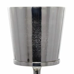2-Bottle Silver Aluminum Traditional Wine Holder by Litton Lane -Bar Accessories Sales silver litton lane ice buckets 041103 44 1000