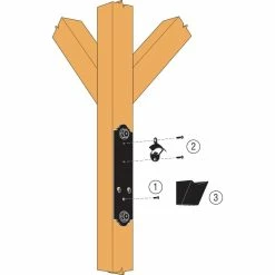 Outdoor Accents Black Composite Plastic Decorative Bottle Opener Kit by Simpson Strong-Tie -Bar Accessories Sales simpson strong tie bottle openers apbo kt 44 1000