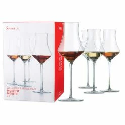 9.9 oz. Digestive Glasses European-Made Lead-Free Crystal, Modern Cocktail Glasses, Dishwasher Safe (Set of 4) by Spiegelau