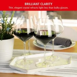 22.6 oz. Burgundy Wine Glasses European-Made Lead-Free Crystal, Classic Stemmed, Dishwasher Safe, Gift Set (Set of 4) by Spiegelau -Bar Accessories Sales spiegelau cocktail sets 4670180 1f 1000