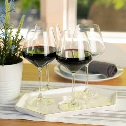 22.6 oz. Burgundy Wine Glasses European-Made Lead-Free Crystal, Classic Stemmed, Dishwasher Safe, Gift Set (Set of 4) by Spiegelau -Bar Accessories Sales spiegelau cocktail sets 4670180 c3 1000
