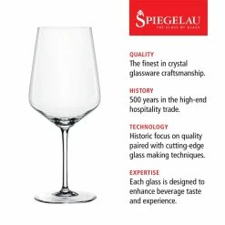 22.6 oz. Burgundy Wine Glasses European-Made Lead-Free Crystal, Classic Stemmed, Dishwasher Safe, Gift Set (Set of 4) by Spiegelau -Bar Accessories Sales spiegelau cocktail sets 4670181 1f 1000