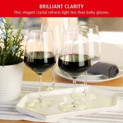 22.6 oz. Burgundy Wine Glasses European-Made Lead-Free Crystal, Classic Stemmed, Dishwasher Safe, Gift Set (Set of 4) by Spiegelau -Bar Accessories Sales spiegelau cocktail sets 4670181 44 1000