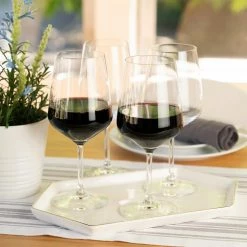 22.6 oz. Burgundy Wine Glasses European-Made Lead-Free Crystal, Classic Stemmed, Dishwasher Safe, Gift Set (Set of 4) by Spiegelau -Bar Accessories Sales spiegelau cocktail sets 4670181 4f 1000