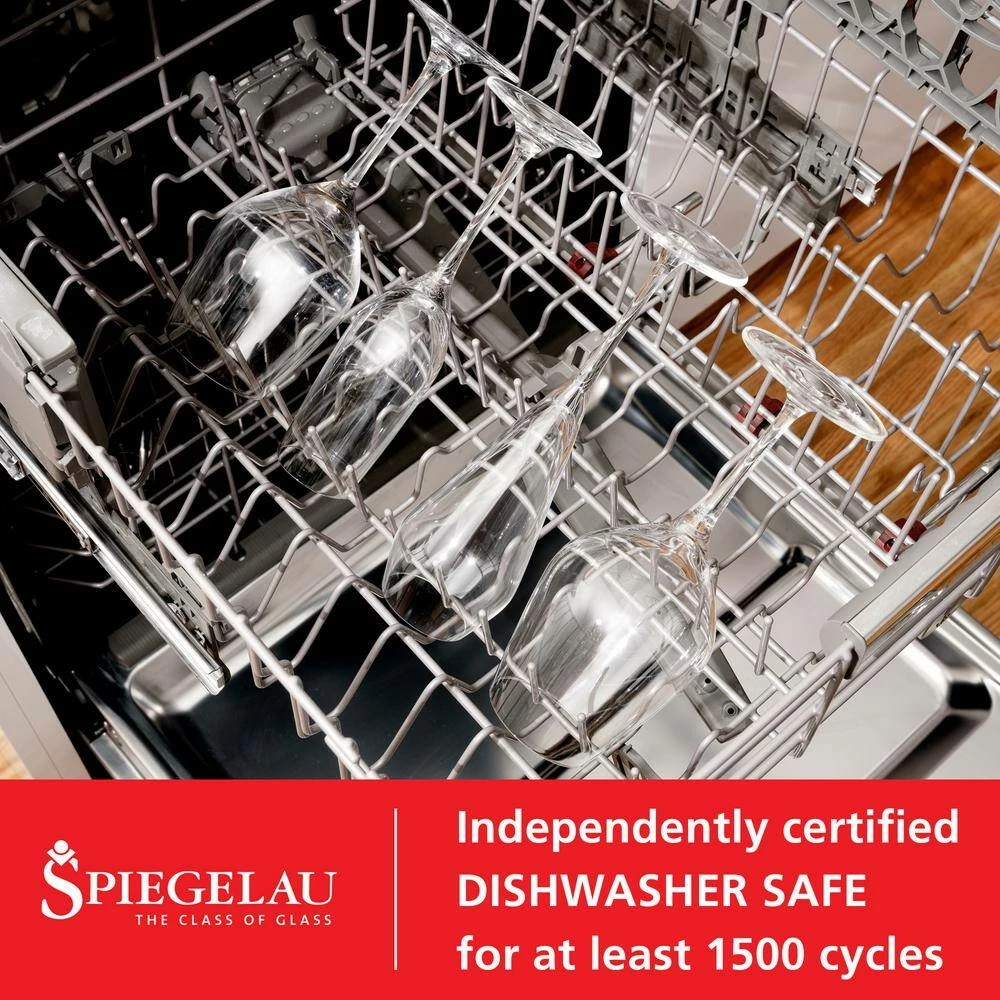 19.4 oz. Red Wine Glasses European-Made Lead-Free Crystal, Classic Stemmed, Dishwasher Safe (Set of 4) by Spiegelau 6 19.4 oz. Red Wine Glasses European-Made Lead-Free Crystal, Classic Stemmed, Dishwasher Safe (Set of 4) by Spiegelau - Image 6