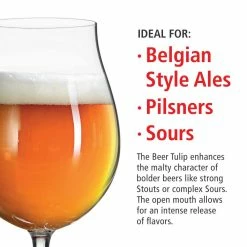 15.5 oz. Beer Tulip Glasses European-Made Lead-Free Crystal, Modern Beer Glasses, Dishwasher Safe, Gift Set (Set of 6) by Spiegelau -Bar Accessories Sales spiegelau cocktail sets 4991884 4f 1000