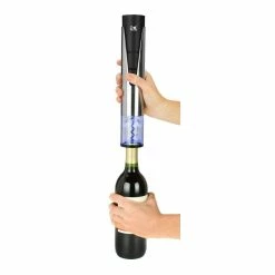 Electric Wine Opener with Vacuum Sealer by KALORIK -Bar Accessories Sales stainless steel and black kalorik wine openers cks 40792 4f 1000