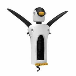8.25 in. Zoo Kingsley Winged Penguin Corkscrew Soft-Touch Wine Bottle Cork Opener by TrueZoo -Bar Accessories Sales truezoo cocktail sets 2960 44 1000