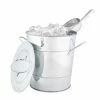 5.35 Gal. Ice Bucket With Lid and Ice Scoop, Galvanized Metal Drink Tub, Wine and Beer Chiller, Holds by TWINE
