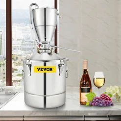 Water Alcohol Distiller 8 Gal. 304 Stainless Steel Still Oxygen-Free Steaming Home Distillery Kit for Purer Whiskey by VEVOR -Bar Accessories Sales vevor cocktail sets dtzlqb30l110v90bbv1 31 1000